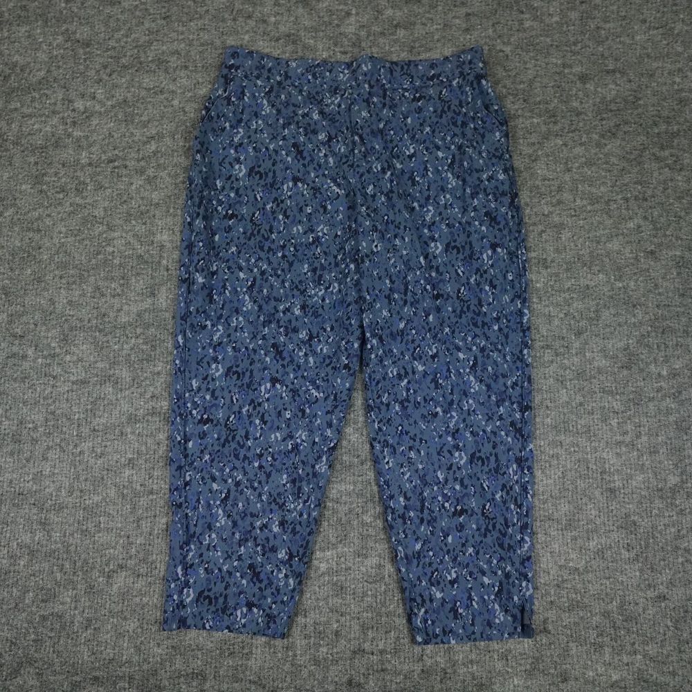 Athleta Pants Womens 18 Blue Captivative Brooklyn Ankle Travel Casual Ladies